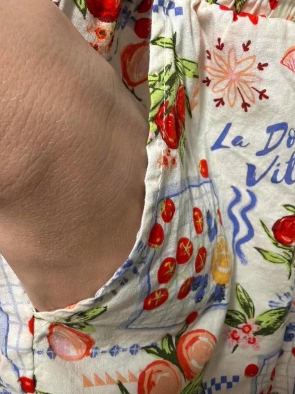 Vinyl Threads La Dolce Vita Fruit Print Boxer Lounge Shorts Size XS Like New